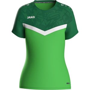 Jako Iconic T-Shirt Dames - Zachtgroen / Sportgroen | Maat: 34