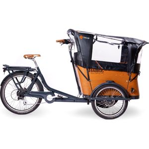 Regentent Superior Zwart INCLUSIEF stokkenset - ALLEEN geschikt voor de Babboe Curve bakfiets - Qiewie