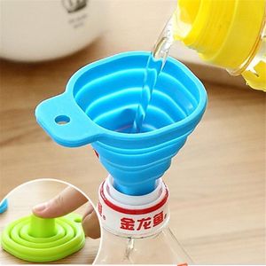 Flexibele Inklapbare  Mini Trechters - 2 stuks - Blauw