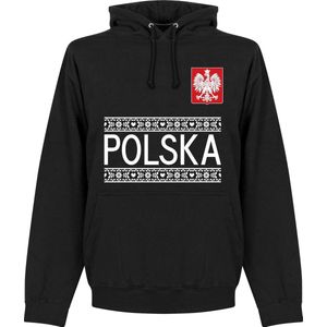Polen Team Hooded Sweater - Zwart  - XXL