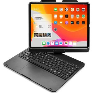 CaseBoutique Bluetooth Keyboard Case met Muis Trackpad en 360 graden scharnier - Compatible met iPad Pro 12.9"" (3e/4e/5e/6e generatie) - QWERTY indeling - Zwart