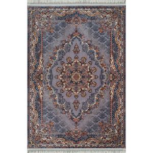 Isfahan Oosters Vloerkleed Nain - Laagpolig - Klassiek Vintage Tapijt - Grijs / Multi- 250x350 CM