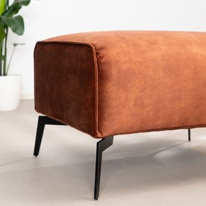 Bronx71® Hocker Vegas velvet koper