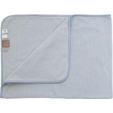 Snoozebaby Organische Wiegdeken Fresh Blue - 75x100 cm