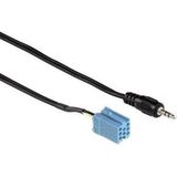 Hama AUX IN Adapter for Becker/Blaupunkt/VDO 1.2m 3.5mm Zwart audio kabel