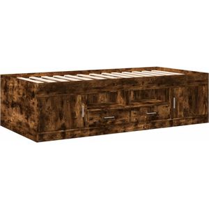 vidaXL-Slaapbank-met-lades-100x200-cm-bewerkt-hout-gerookt-eikenkleur