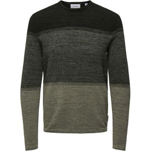 ONLY & SONS ONSPANTER REG 12 STRUC CREW KNIT NOOS Heren Trui - Maat S