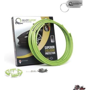Alloygator Velgbescherming + Sleutelhanger | Groen | Stoeprand Bescherming | EXCLUSIVE (12-24"" inch)
