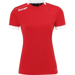 Kempa Player Shirt Dames Rood-Wit Maat 2XL