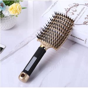 *** Anti Klit Haarborstel-Gold Soft-Hairbrush-Professional-van Heble® ***