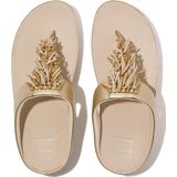 FitFlop Rumba Beaded Metallic Toe-Post Sandals GOUD - Maat 41