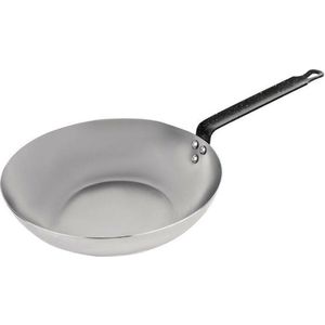 Plaatstalen Wokpan - 28cm - Vogue GG722 - Horeca & Professioneel