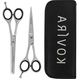 Professionele Haar Scharen set - 2 Stuks - 16.5cm - Vlijmscherpe Kappers Scharen - Roestvrij Stalen Coupescharen - Barbier set Voor Knipbeurten Thuis .
