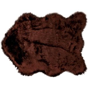 Unique Livings-sFloormat fake fur 60x90cm bison brown