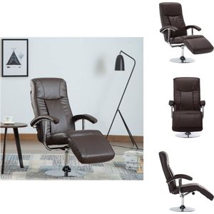 vidaXL Kunstleren Televisiefauteuil - - Fauteuil - 68x137x104 cm (BxDxH) - Hoogwaardig leer - Fauteuil