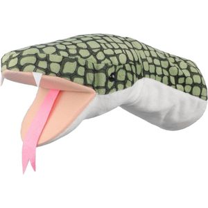 Allecto Plus - Handpop slang voor kinderen | Slang knuffeldier poppentheater speelgoed | Dierenhandpop vingerpoppen | Handspeelpop voor Kerstmis