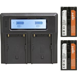 Jupio PowerLED Batterypack F970 - 2x battery (6000mah) + Duo Charger (EU/UK)