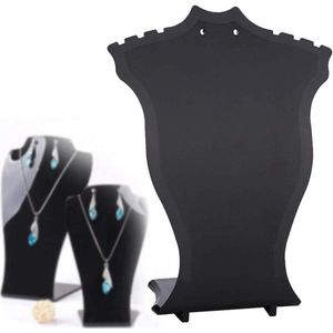 Ketting Display Stand Plastic Hanger - Sieraden Buste Shop Display Stands - Hanger Oorbellen Houder Rack (zwart) - HTML Content Toegevoegd .