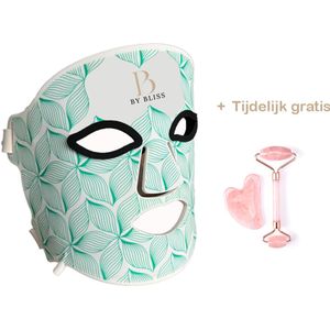 BY BLISS® - Led gezichtsmasker - 8 kleuren - tijdelijk GRATIS Jade Roller en Gua Sha Set - Led Masker - Red Light Face Mask - Huidverjongingsapparaat - Led masker huidverzorging - Red light face therapy - Skincare - Pigmentvlekken verwijderen