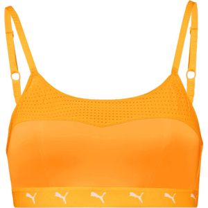 Puma Sport Bh Dames - Padded Sport Top - Medium Support - Sunrise Orange - Maat L