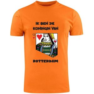 Ik ben de koningin van Rotterdam Oranje T-shirt | Koningsdag | Queen | Koningin | Unisex