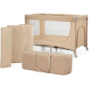 Joy 2 reisbed 3-in-1 voor baby's tot 25 kg - inklapbaar - inlegplanken luiers en aankleedonderlegger beige