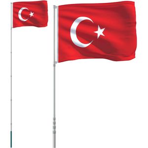vidaXL-Vlag-met-vlaggenmast-Turkije-5,55-m-aluminium
