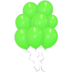 LUQ - Luxe Licht Groene Helium Ballonnen - 100 stuks - Verjaardag Versiering - Decoratie - Feest Latex Ballon Licht Groen
