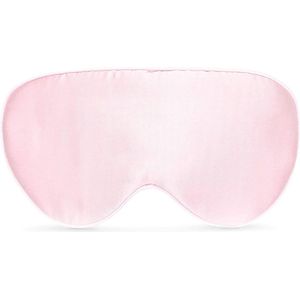 Zijden slaapmasker verstelbare riem roze- comfortabel oogmasker met zak