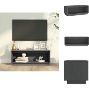 vidaXL Zwevende TV-meubel - TV-meubels - Afmetingen- 90 x 35 x 35 cm - Grijs - Kast