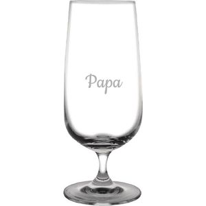 Gegraveerde bierglas op voet 41cl Papa