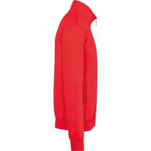 Sweatshirt Heren XL Kariban Rolkraag Lange mouw Red 80% Katoen, 20% Polyester