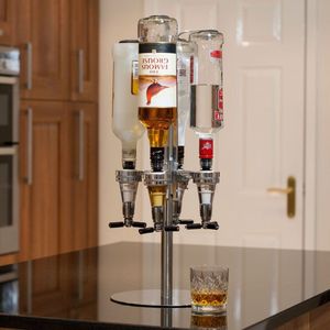 #Winning Home & Lifestyle - 4 Flessen Optionele Bar Drankdispenser - Roterend - 42409