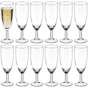 Secret de Gourmet Champagneglazen Conical - 24x stuks - prosecco/cava glazen - 150 ml