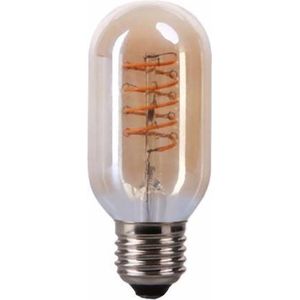 LED E27-T45-Filament lamp - 4W - 2700K - 400Lm - Curved - Amber