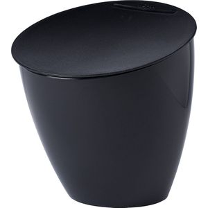 Mepal Calypso afvalbakje – 2,2 liter – Afvalbakje aanrecht met deksel – Duurzaam afvalbakje – Nordic black
