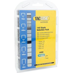Heavy Duty Gegalvaniseerde Nietjes Selectie Pack 140/6-14mm - 4400 Stuks