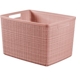 Curver Jute Opbergmand - Maat L - 20L - Roze