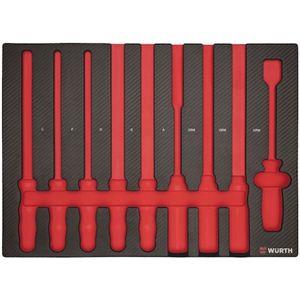 Wurth - Systeeminlay 8.4.1, vijlen en schrapers - Systeeminlay 8.4.1, vijlen en schrapers x 1 st