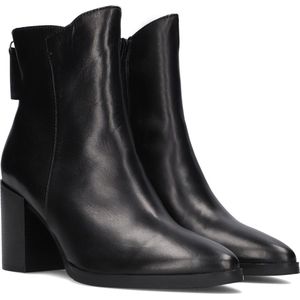 Notre-V Fresia-02 Enkellaarsjes - Enkelboots met rits - Dames - Zwart - Maat 41