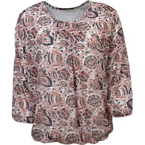 Pink Lady dames blouse - blouse dames LM - M103 - rood print - maat S