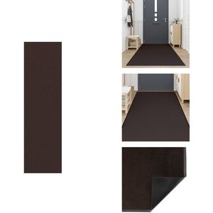 vidaXL Deurmat - Deurmatten - Mat - Voordeur Mat - Deurmat 115x400 cm bruin