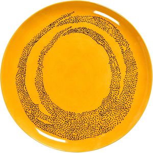 Serax Feast By Ottolenghi Dinerbord Ø26.5 Yellow Dots Black