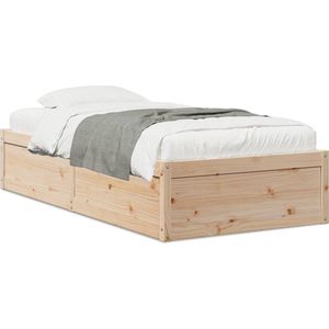 vidaXL - Bedframe - zonder - matras - massief - grenenhoutx190 - cm