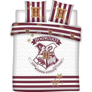 Harry Potter Dekbedovertrek Hogwarts - Lits Jumeaux - 240 x 220 cm - Katoen