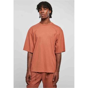 Urban Classics - Organic Oversized Sleeve Heren T-shirt - 3XL - Oranje