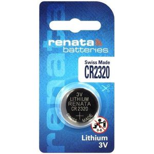 1 Stuk - Swiss Made CR2320 Renata lithium knoopcel batterij