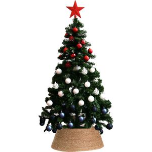 WK kerstboom - Holland/Nederland - 150 cm - incl. 111x st kerstballen