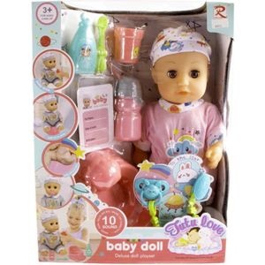 Baby- Born, Baby Poppen-Interactieve ,Babypoppen & Accessoires, inclusief - Pot- Speen, Pam. 30cm, en nog veel meer,Kinderen,Meisjes,Kleuter,Peuter,Vanaf 3 Jaar,Pop,met 10 geluiden Mama,Papa,Huilen,Bye