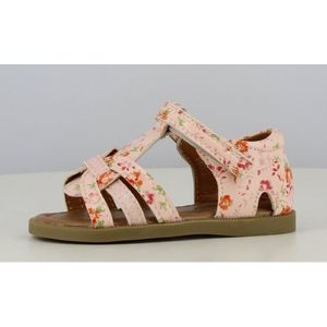 Happy Bee meisjes / baby sandalen - roze met bloemen - klittenband sluiting - maat 27 : BACK TO SCHOOL